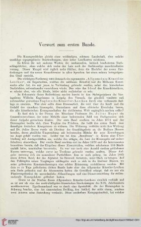 Vorwort zum ersten Bande