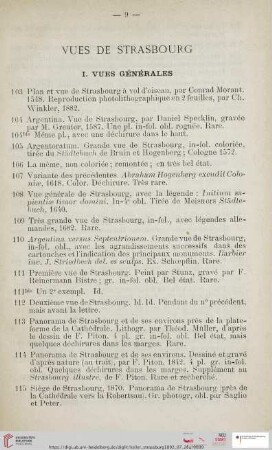 Vues de Strasbourg (Nr. 103 - 119)