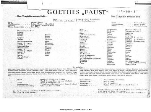 Goethes "Faust" Der Tragödie zweiter Teil