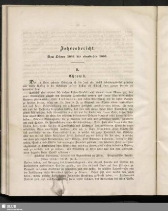 Jahresbericht von Ostern 1854 bis ebendahin 1855