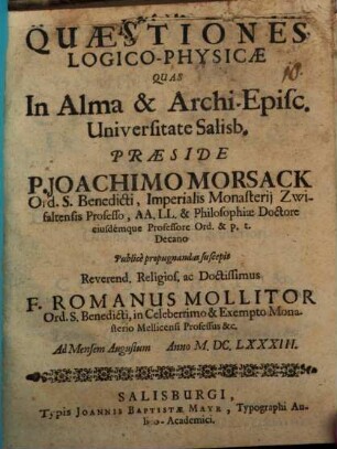 Quaestiones logico-physicae