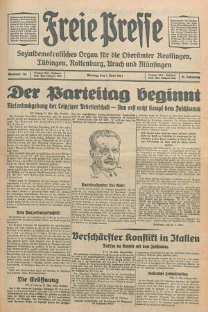 Freie Presse 1931 (Nr. 124)