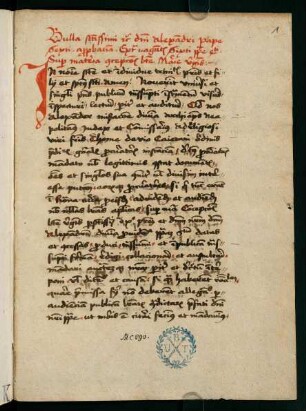 1r-8v, Defensio Bullae Sixtinae Sive Extravagantis Gravis Nimis