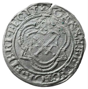 Fundmünze, 1/2 Groschen (Schwertgroschen), 1528 - 1533