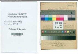 Entnazifizierung Friedrich Schnier , geb. 27.10.1902 (Landwirt)