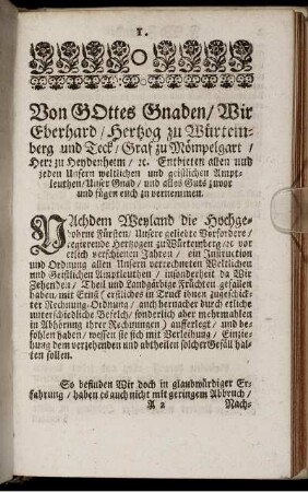 F. W. Zehend- und Ernd-Ordnung.