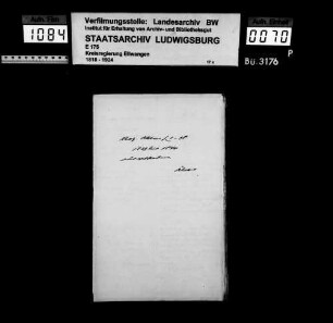Schuldenwesen der Stadtgemeinde Sindringen