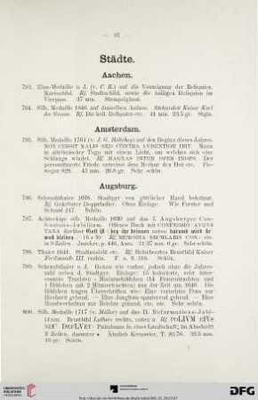 Städte (Nr. 793-865)