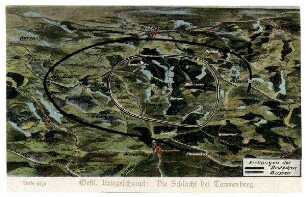 Serie Nr. 61/4: Oestl.Kriegsschaupl.: Die Schlacht bei Tannenberg.