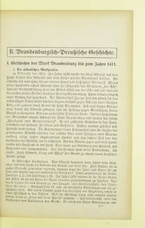 B. Brandenburgisch-Preußische Geschichte