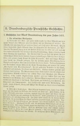 B. Brandenburgisch-Preußische Geschichte