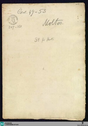5 Sonatas - Mus. Hs. 347-351
