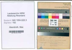 Entnazifizierung Max Abendroth , geb. 14.12.1888 (Techniker)