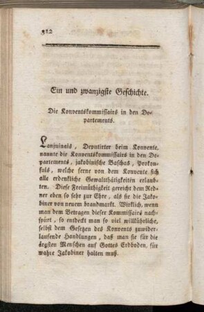 Ein und zwanzigste Geschichte - Drei und zwanzigste Geschichte