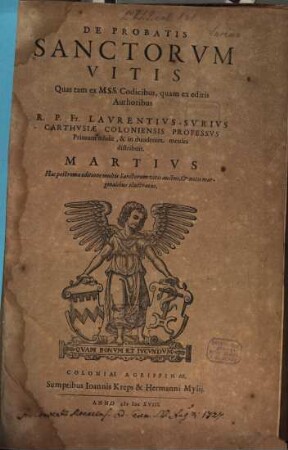 De Probatis Sanctorvm Vitis, 3. Martivs