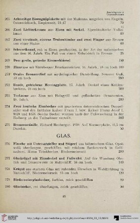 Glas (Nr. 276-290)