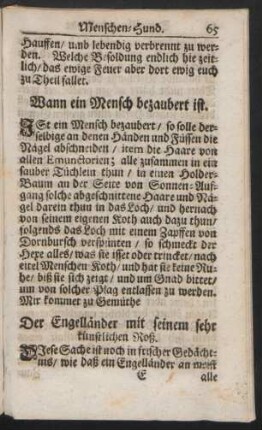 Wann ein Mensch bezaubert ist