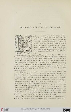 2. Pér. 33.1886: Le mouvement des arts en Allemagne