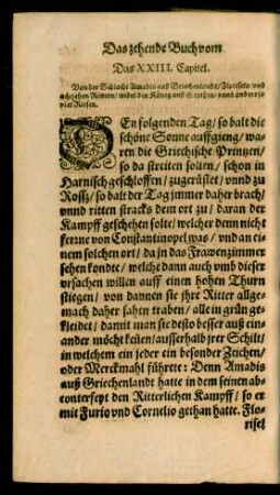 Das XXIII. Capitel.