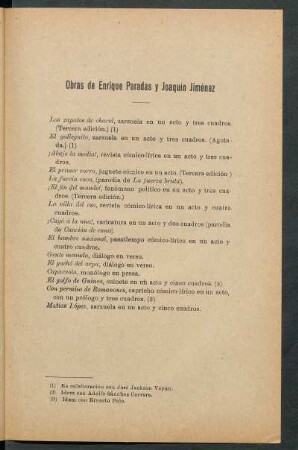 Obras de Enrique Paradas y Joaquín Jiménez