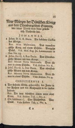 Neue Münzen der Dänischen Könige aus dem Oldenburgischen Stamme ...
