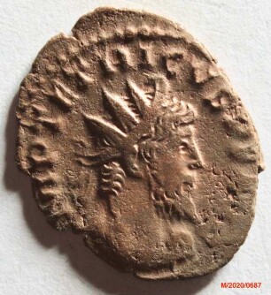 Römische Münze, Nominal Antoninian, Prägeherr Tetricus I., Prägeort Gallien, Original
