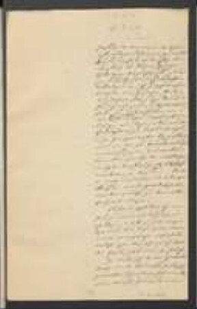 Brief von Kaspar von Sternberg