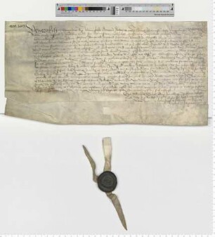 Präsentation für eine Vikarie am Johannis Altar der Lambertikapelle. Notar Mathias Schele [lat].