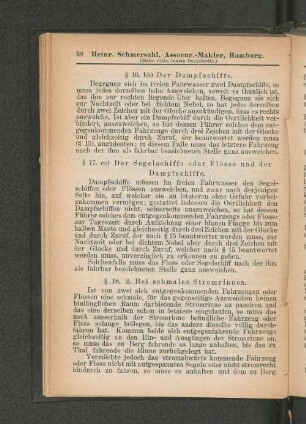 § 18. 2. Bei schmalen Stromrinnen.