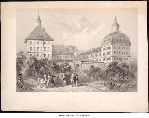 [Ansicht von Schloss Friedenstein in Gotha]