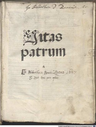 Vitas patrum