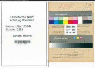 Entnazifizierung Helene Bartsch , geb. 28.02.1899 (Friseur)