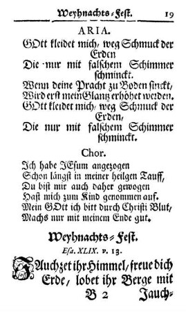 Weyhnachts-Fest.