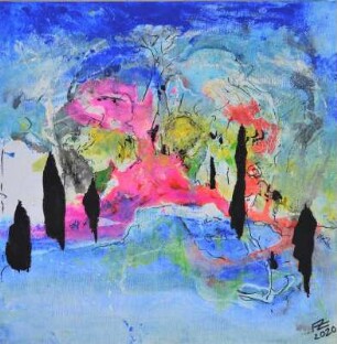 Farbe im Wind - Baumallee