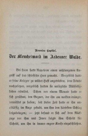 Neuntes Capitel. Der Meuchelmord im Ardenner Walde