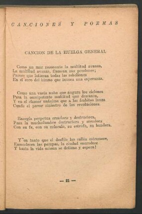 Canción de la huelga general