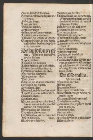 De lapidibus & ge[m]mis.