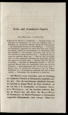 Sechs und zwanzigstes Capitel.
