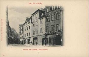Ansicht der Grossen Fleischergasse [Das alte Leipzig]