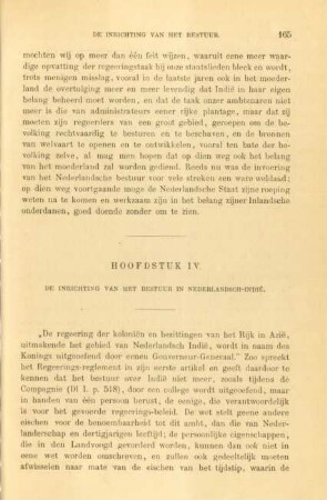 Hoofdstuk IV. De inrichting van het bestuur in Nederlandsch-Indie