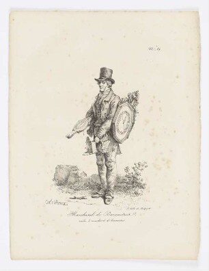 Marchand de Barometres, Blatt 86 der Folge "Rufe von Pariser Straßenhändlern"