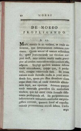 De Morbo profligando.
