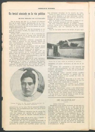 Un brutal atentado en la vía pública - Mujer herida de un balazo