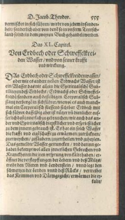 Das XL. Capitel.