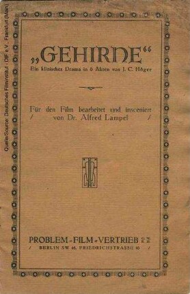 Filmprogramm von "Gehirne. Doktor Hallin"