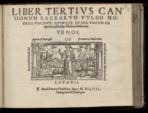 Liber tertius cantionum sacrarum ... quinque et sex vocum. Tenor