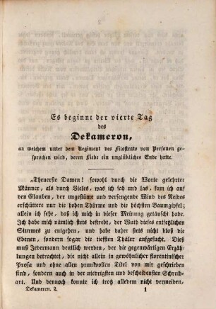 Boccaccio's sämmtliche Romane und Novellen, 2. [Dekameron ; Bd. 2]