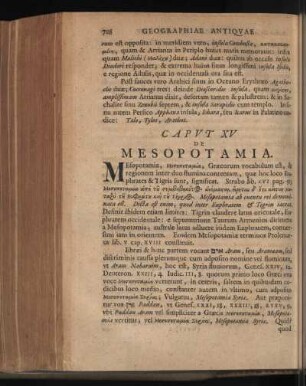 Caput XV. De Mesopotamia