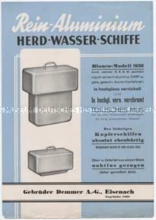 Rein-Aluminium / Herd-Wasser-Schiffe