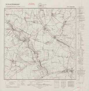 3772 Sokolnik, Topographische Karte 1:25000 (4cm - Karte)